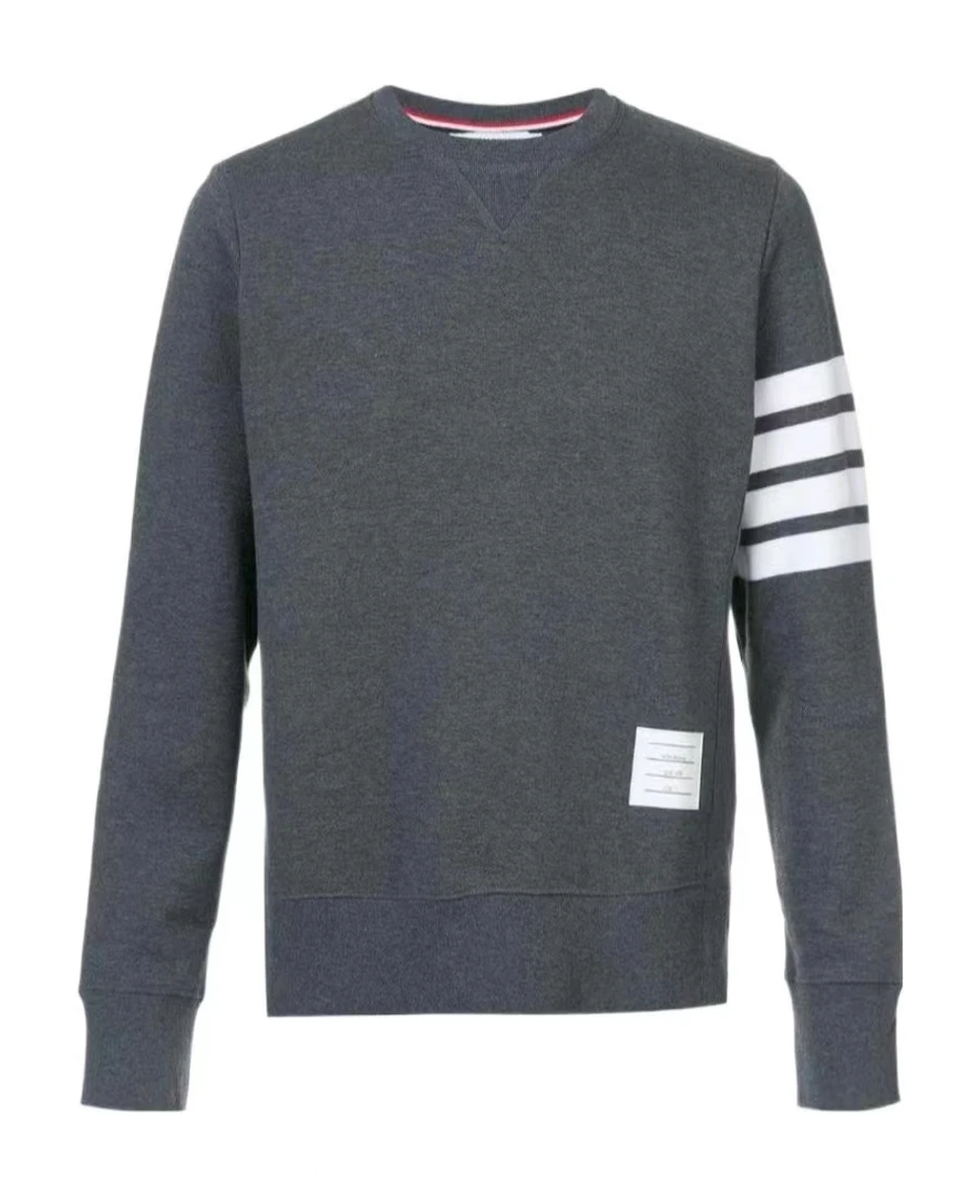 全新未使用 THOMBROWNE 经典条纹圆领长袖卫衣