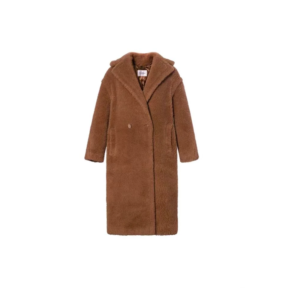 未使用 MaxMara 经典泰迪熊骆驼绒风衣大衣外套