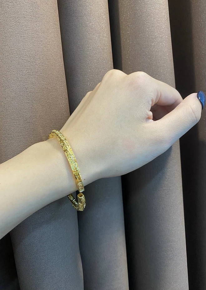 足银手镯 正品水贝实心时尚百搭可调节莫比乌斯吉言