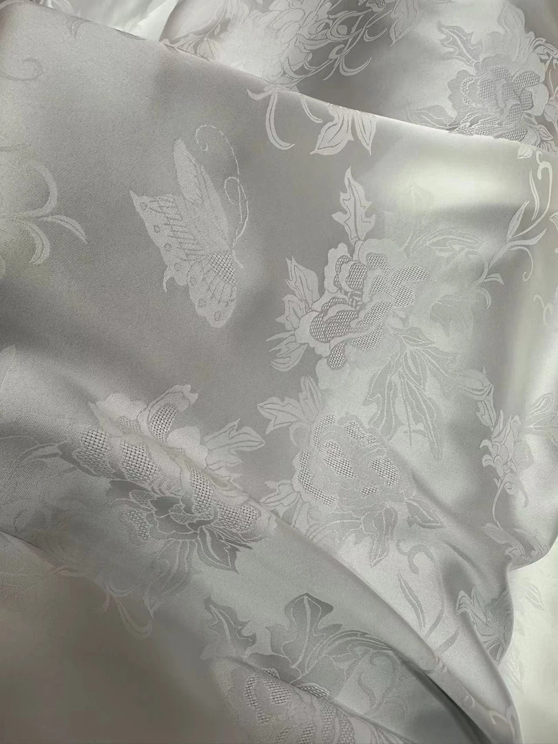 蝶恋花提花花萝面料（定制品不支持七天无理由）