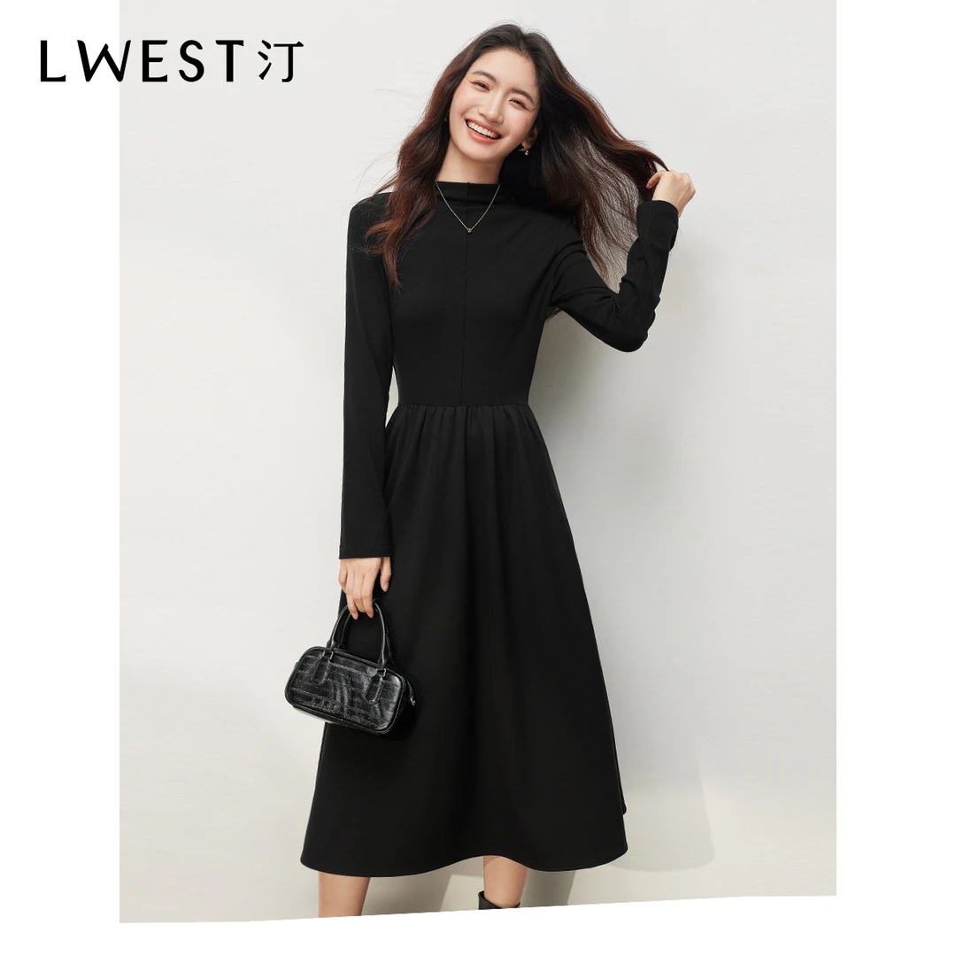 《李易行》朗文斯汀气质针织拼接连衣裙DTYL4509C19064