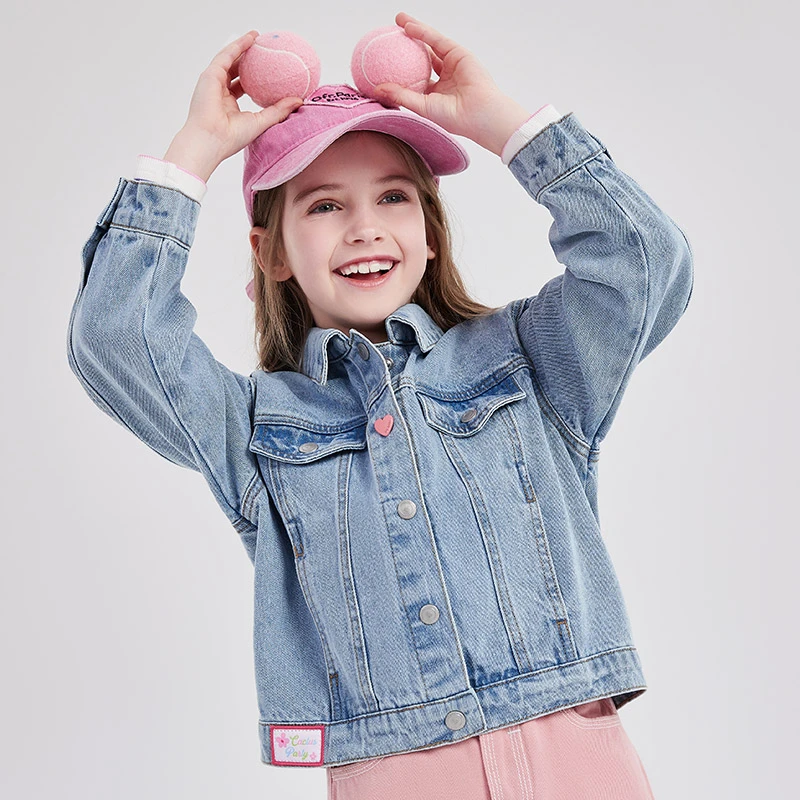 笛莎童装女童牛仔外套春秋季新款洋气儿童百搭休闲上衣-732412801