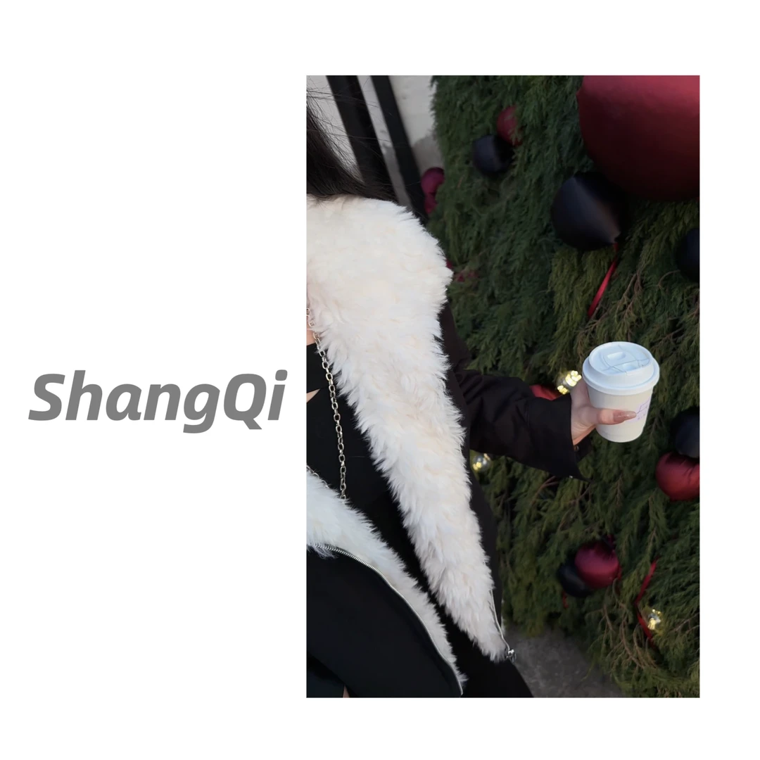 【雪国毛绒领羽绒外套】时尚气质收腰显瘦羽绒外套--A1038卡码拍大