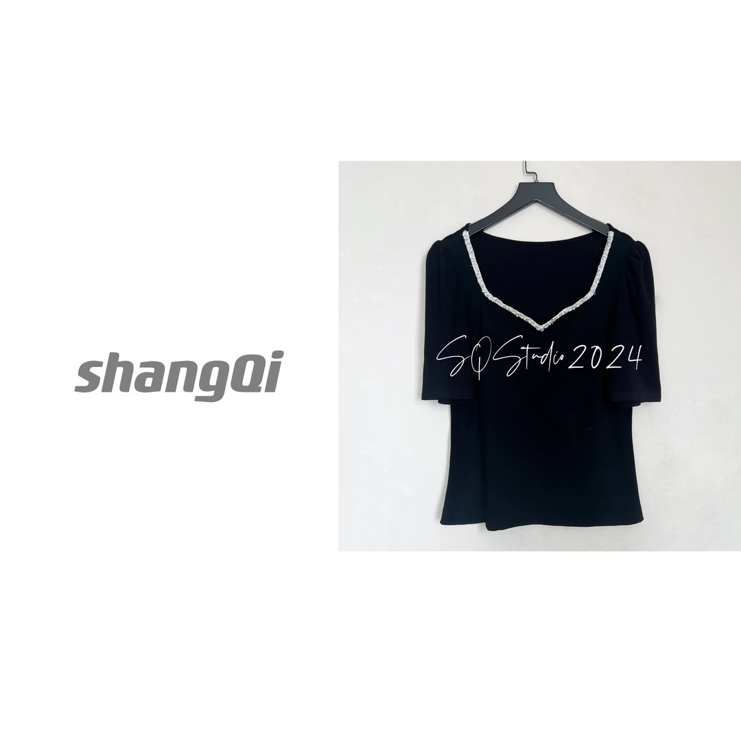 【月光恋人】时尚轻奢气质百搭显瘦上衣。——N106卡码拍小