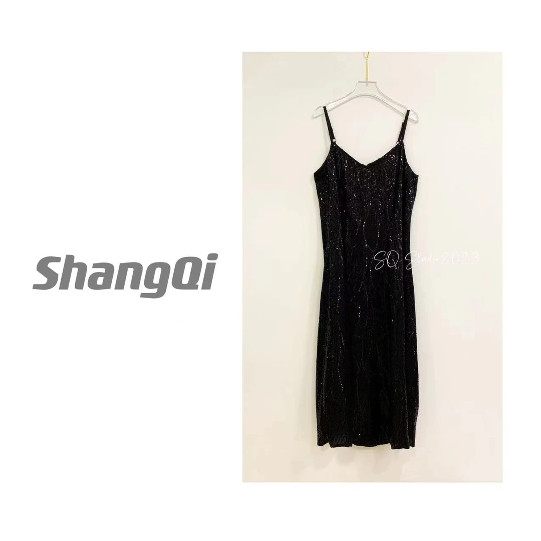 【生日私服】时尚轻奢气质显瘦黑色生日私服裙。卡码拍大