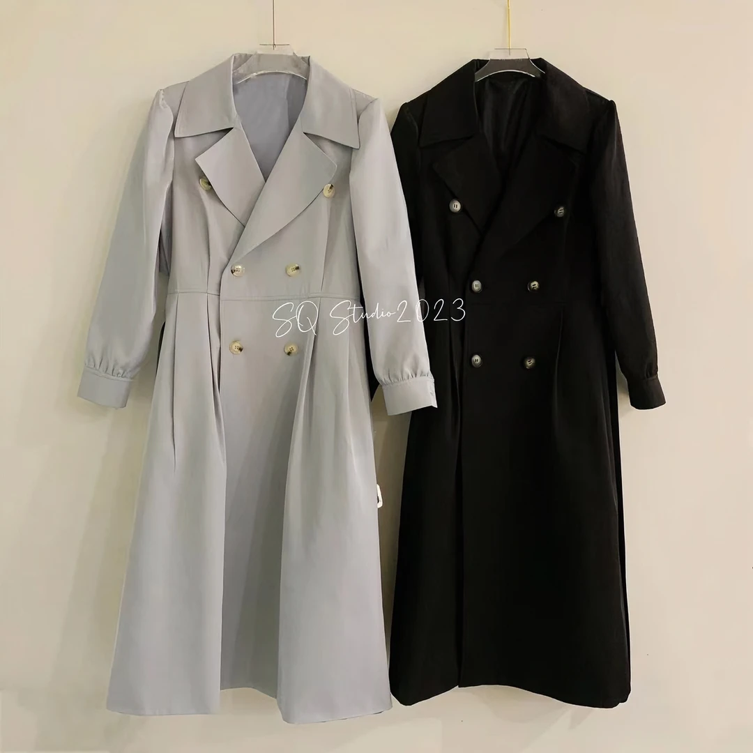 《战袍》长款风衣气场显瘦气质气场全都拿捏Q-ZDY030301卡码拍大