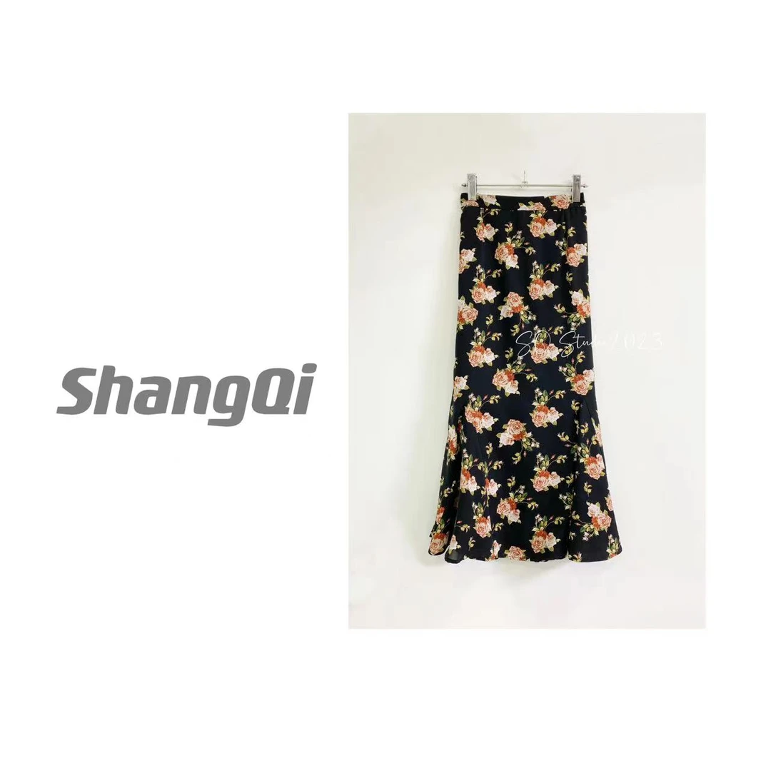 【富贵迷人眼】夏季碎花印花显瘦半身裙。Q-Z1264。卡码拍大