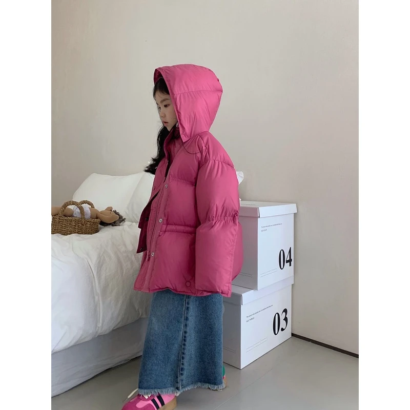 【树莓果酱】2023冬季短款90绒收腰羽绒服R8114