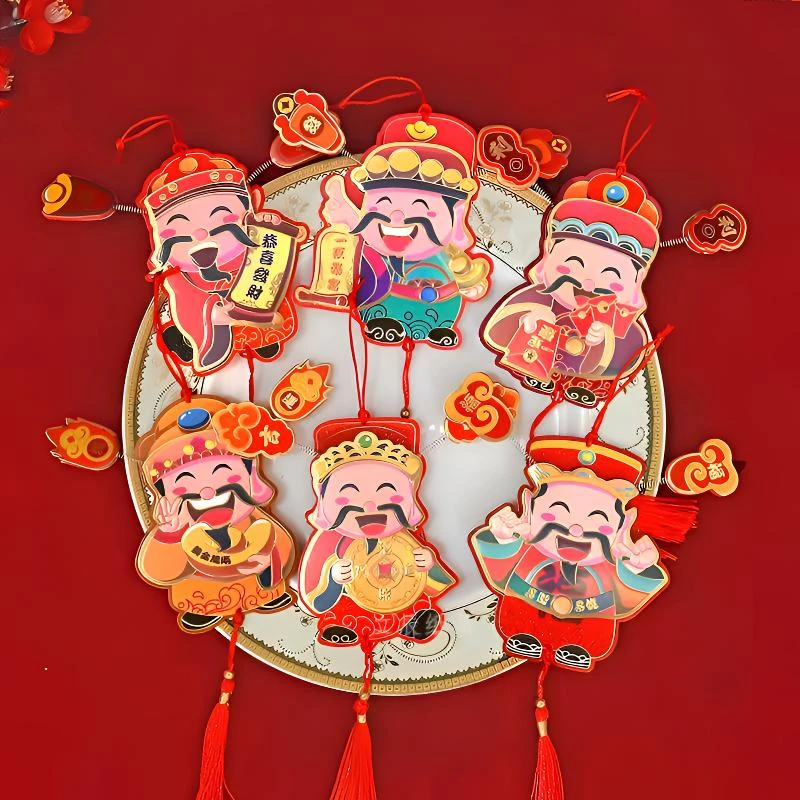 财神爷磁吸贴冰箱贴创意客厅旺宅喜庆挂件家用冰箱磁吸贴装饰品