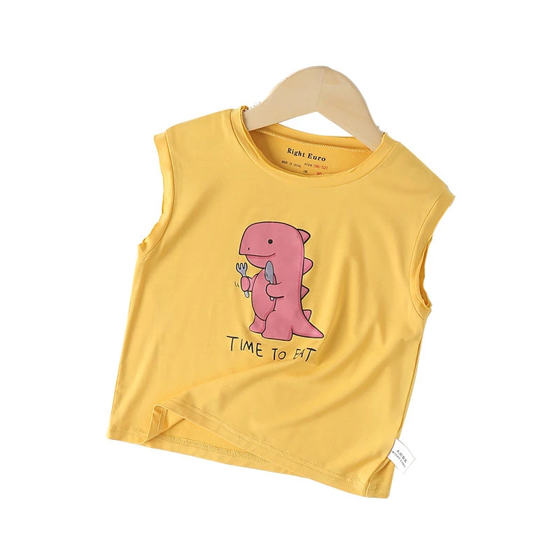 男童无袖小背心夏季夏装童装儿童宝宝薄款小童上衣潮U13588