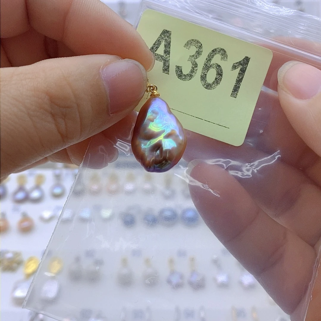 淡水珍珠链子银S925镶嵌