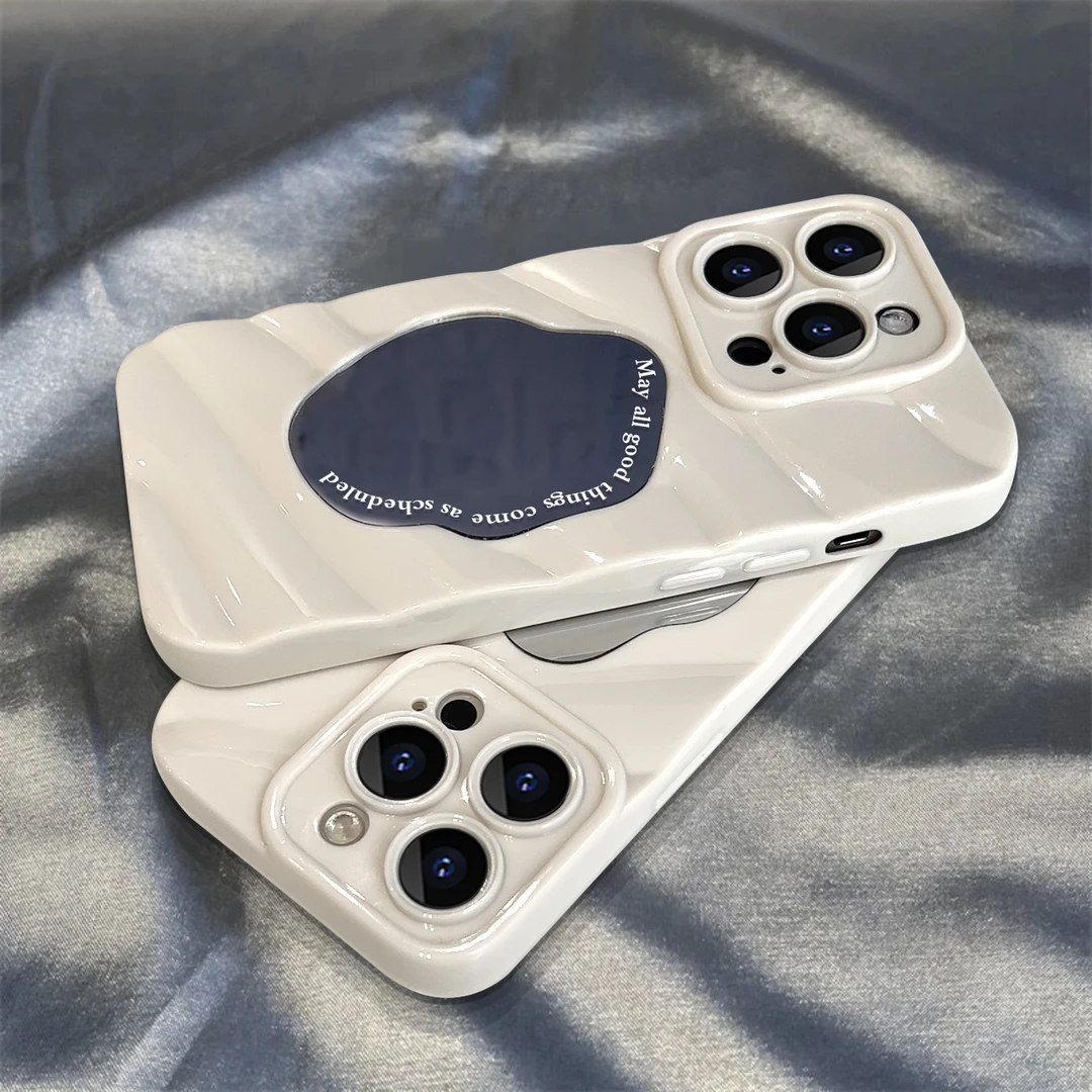 潮壳简约ins纯色镜面苹果14promax手机壳iphone13手机套12手机壳