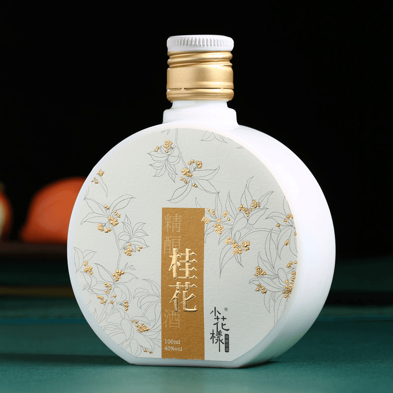 小花样桂花小酒40度100ml纯粮酒中秋生日送男友长辈礼物40度100