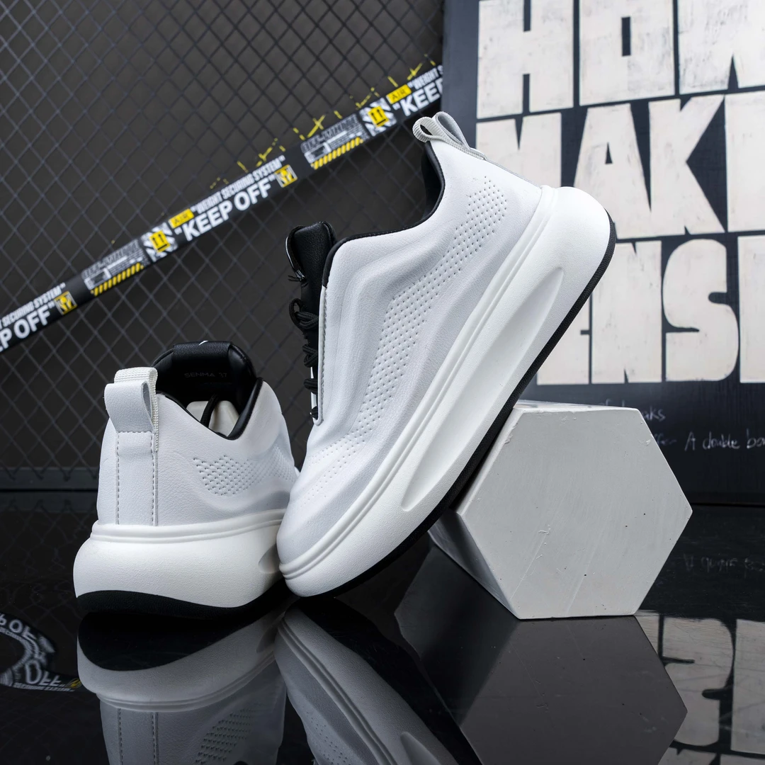 SENMA/森马秋季透气厚底小白鞋休闲情侣款运动鞋男士潮鞋女运动鞋