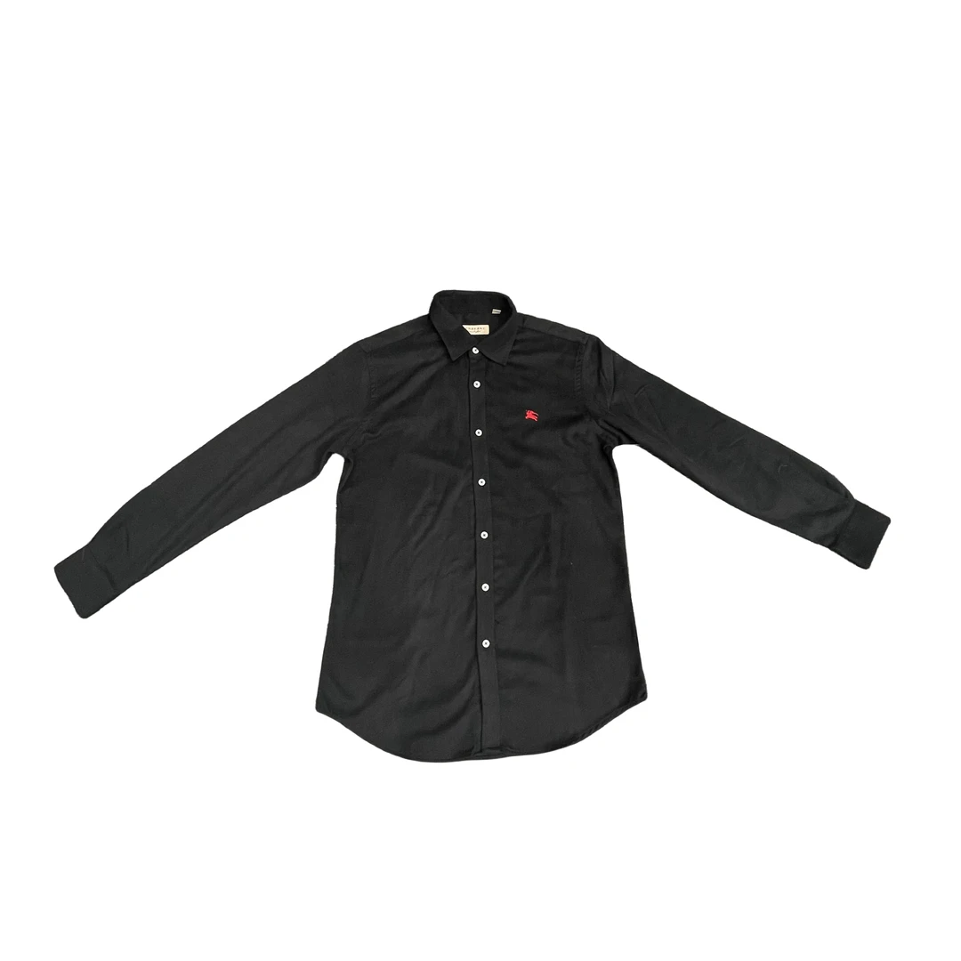 99新 BURBERRY/博柏利 男女休闲商务黑色翻领衬衫 8003014