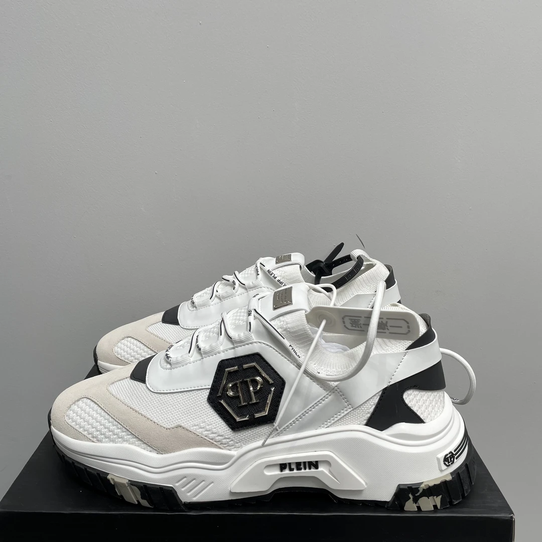 99新  PIERRE PIERUCCI【孤品孤码】男士休闲白色运动鞋 PTE003N