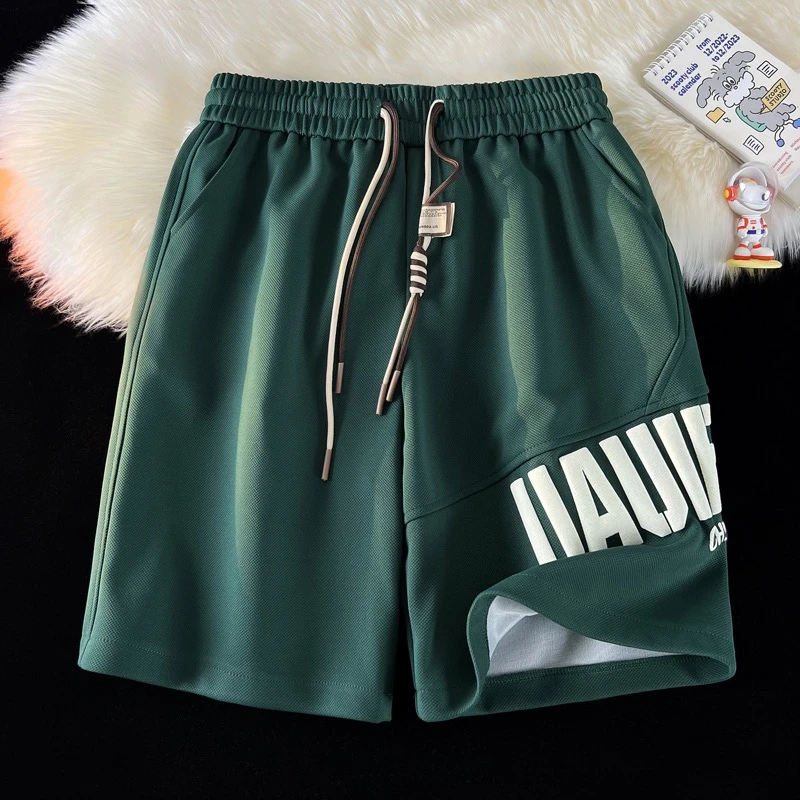 青少年短裤男夏季2025新款五分篮球运动裤高中生男士大码休闲中裤