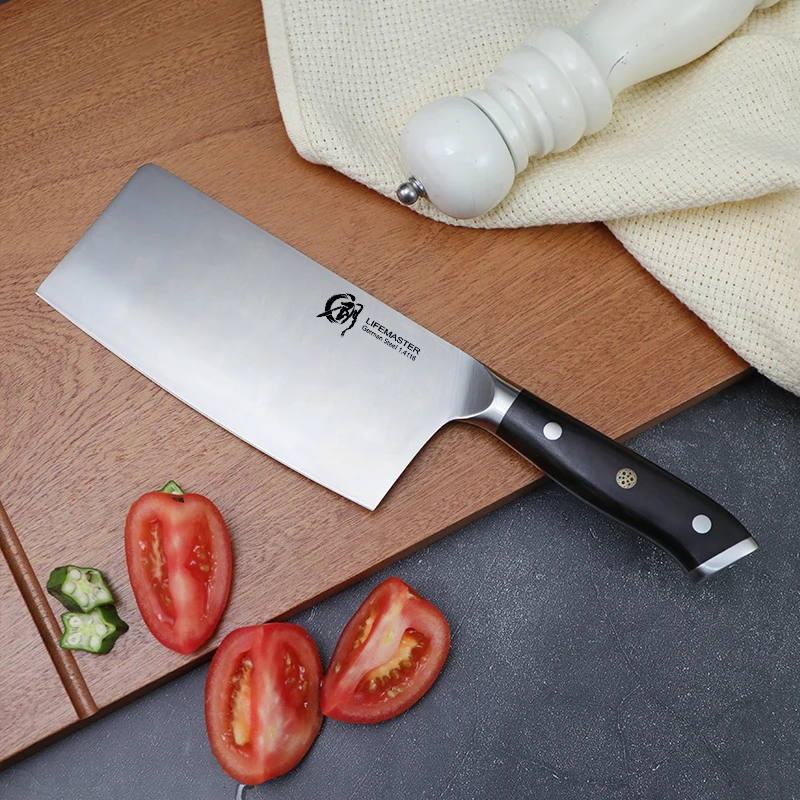 【朗马旗舰店】福暖四季高端菜刀厨房家用轻奢黑檀菜切砍刀