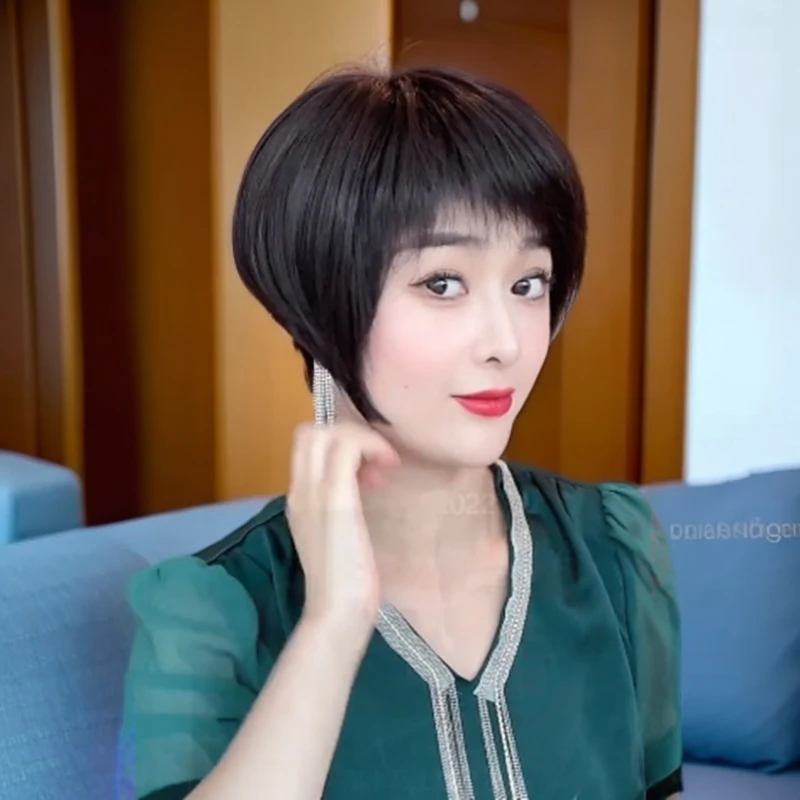 【真人发丝头套】升级减龄波波头假发短发轻薄仿真舒适发套2024蓬松