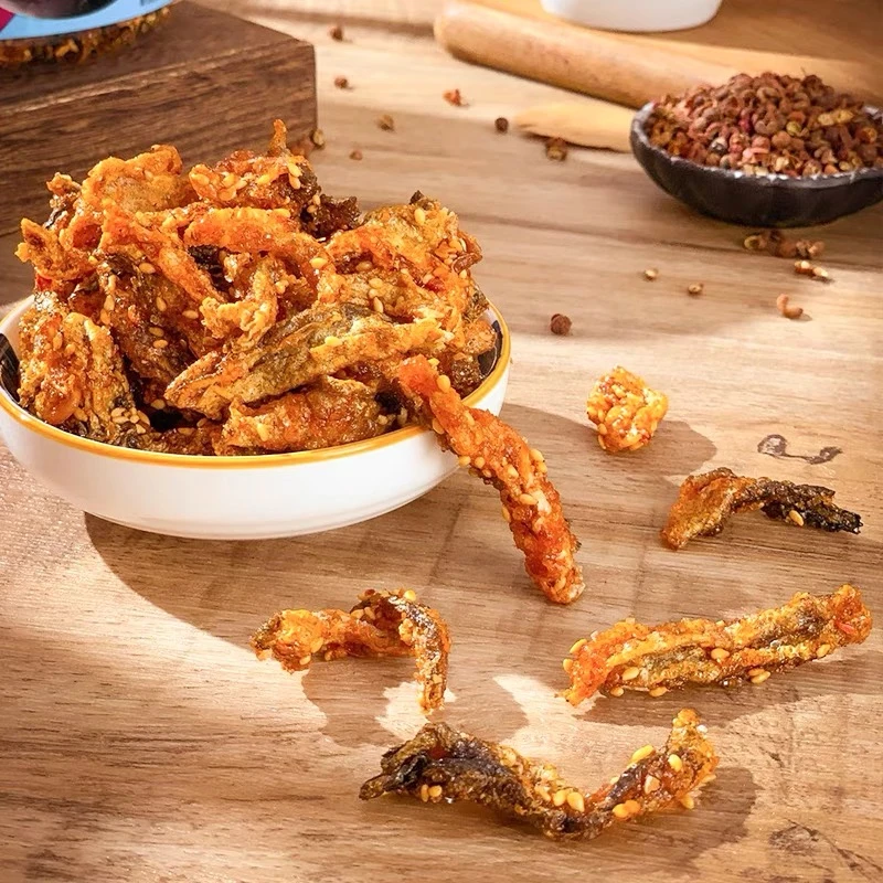 ChaoBoBo/潮伯伯即食鱼皮休闲零食香味 鱼皮90克+素牛排150g