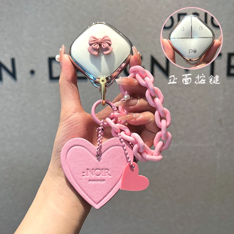 适用2023款五菱缤果钥匙套钥匙链可爱女士五菱缤果镶钻钥匙包挂件