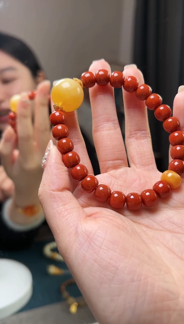 【闪购商品】琥珀手链未镶嵌单珠手串