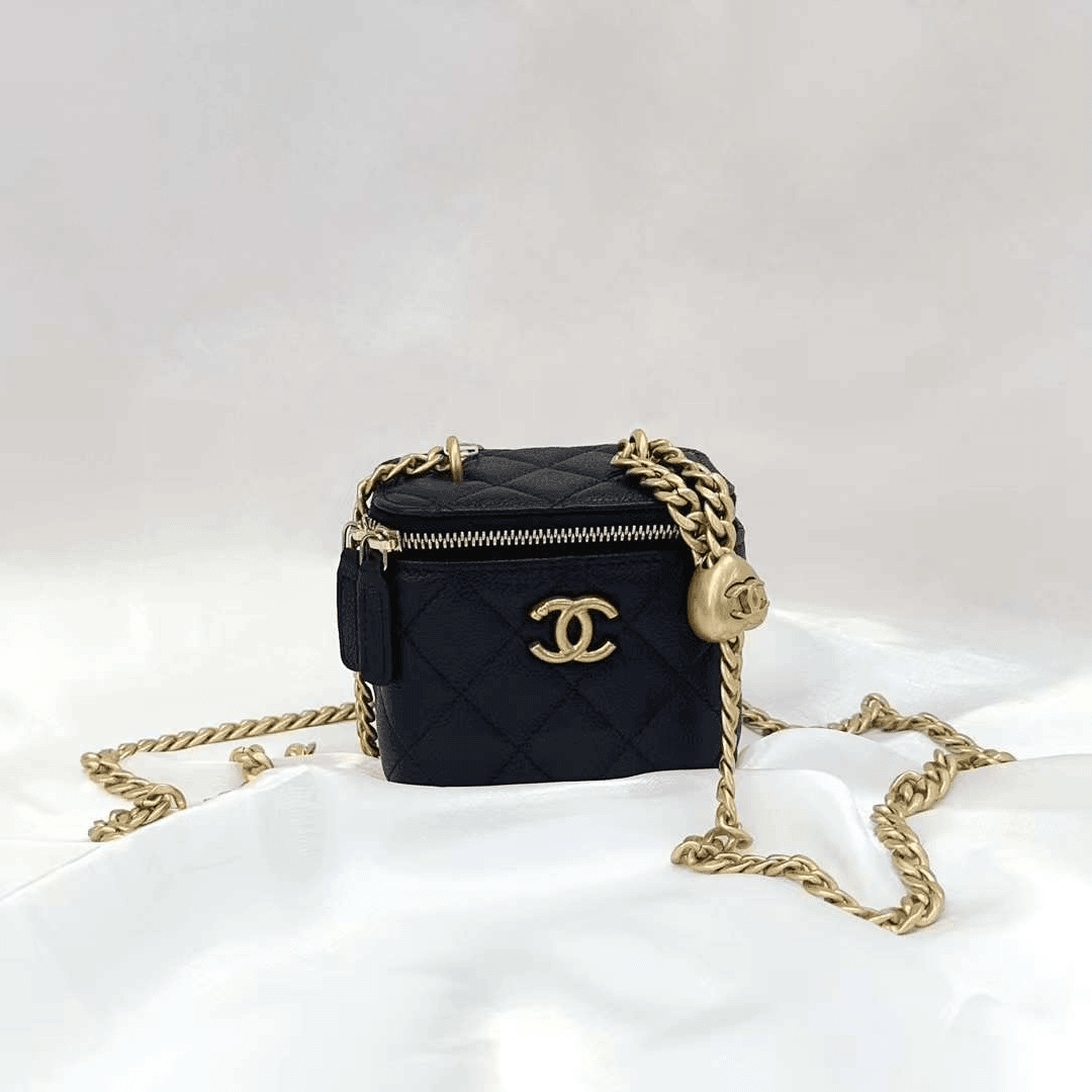99新 Chanel/香奈儿 7姐福利/23P  爱心金球 小盒子包 荔枝牛