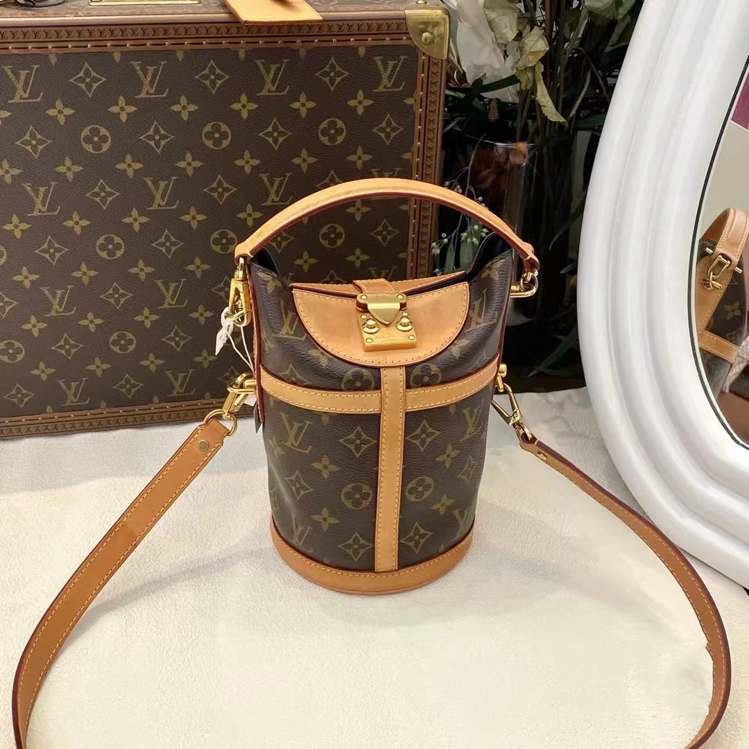 95新 LouisVuitton/路易威登 蔚蓝/经典老花 大薯条 斜挎包
