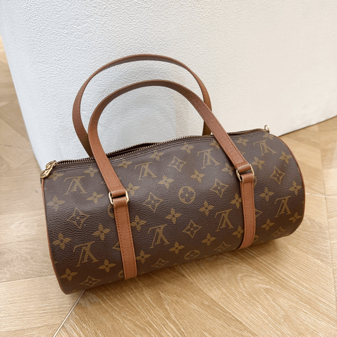 95新 LouisVuitton/路易威登 蔚蓝/经典老花 红皮 巴比龙 /中古款
