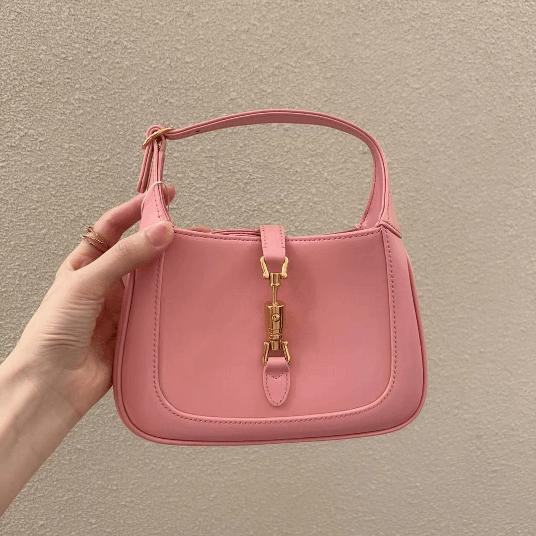 99新 GUCCI/古驰 蔚蓝/粉色 mini  Jackie  全皮  99新