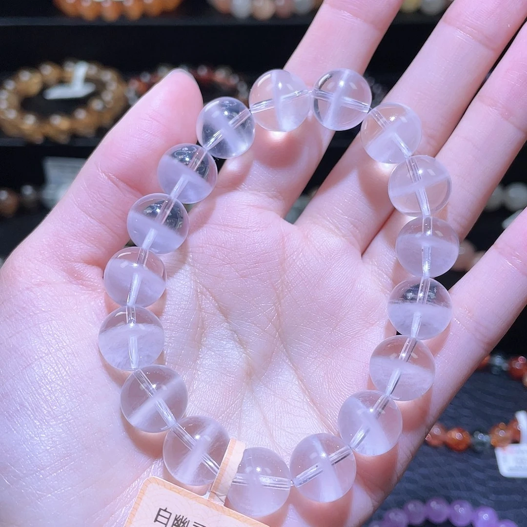 水晶手链未镶嵌幽灵手链，晶体通透12.2
