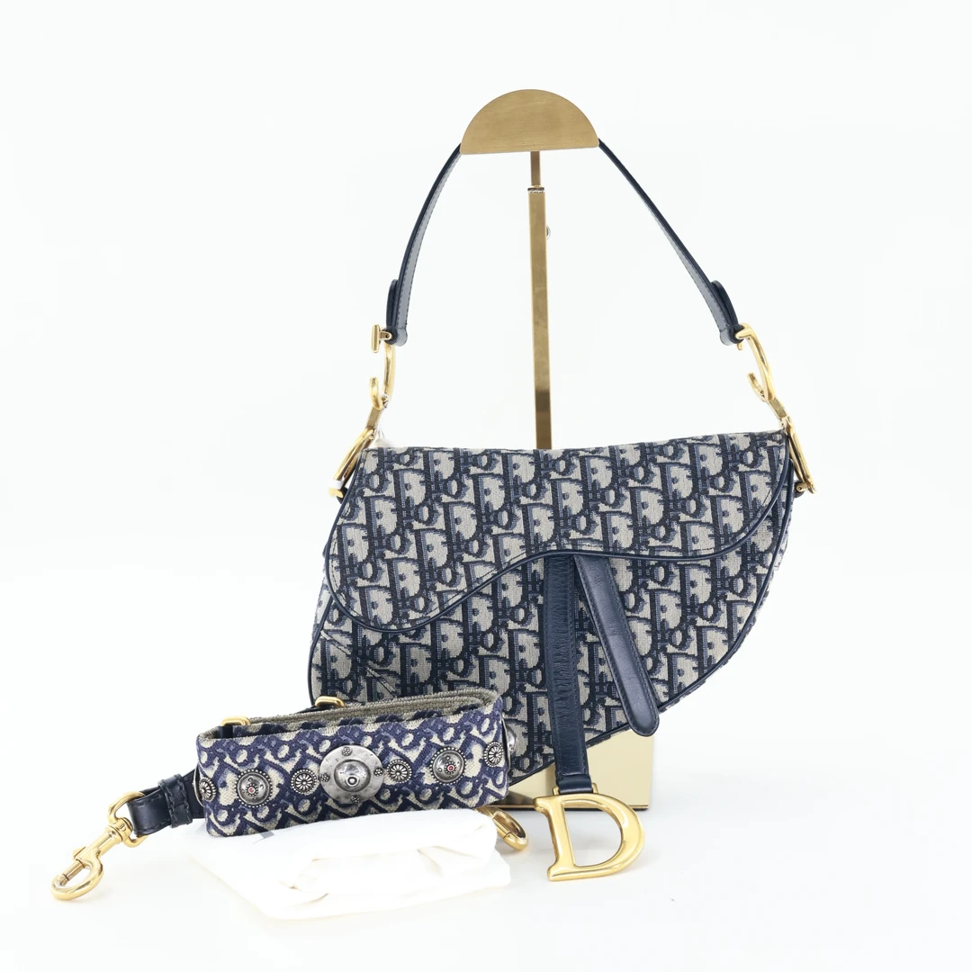 95新 DIOR/迪奥 中号马鞍包（含重工肩带）/S240114004