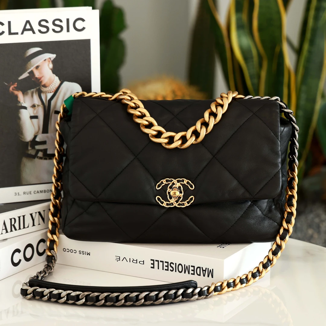 95新 Chanel/香奈儿 芯片款19bag中号包/JM231017010