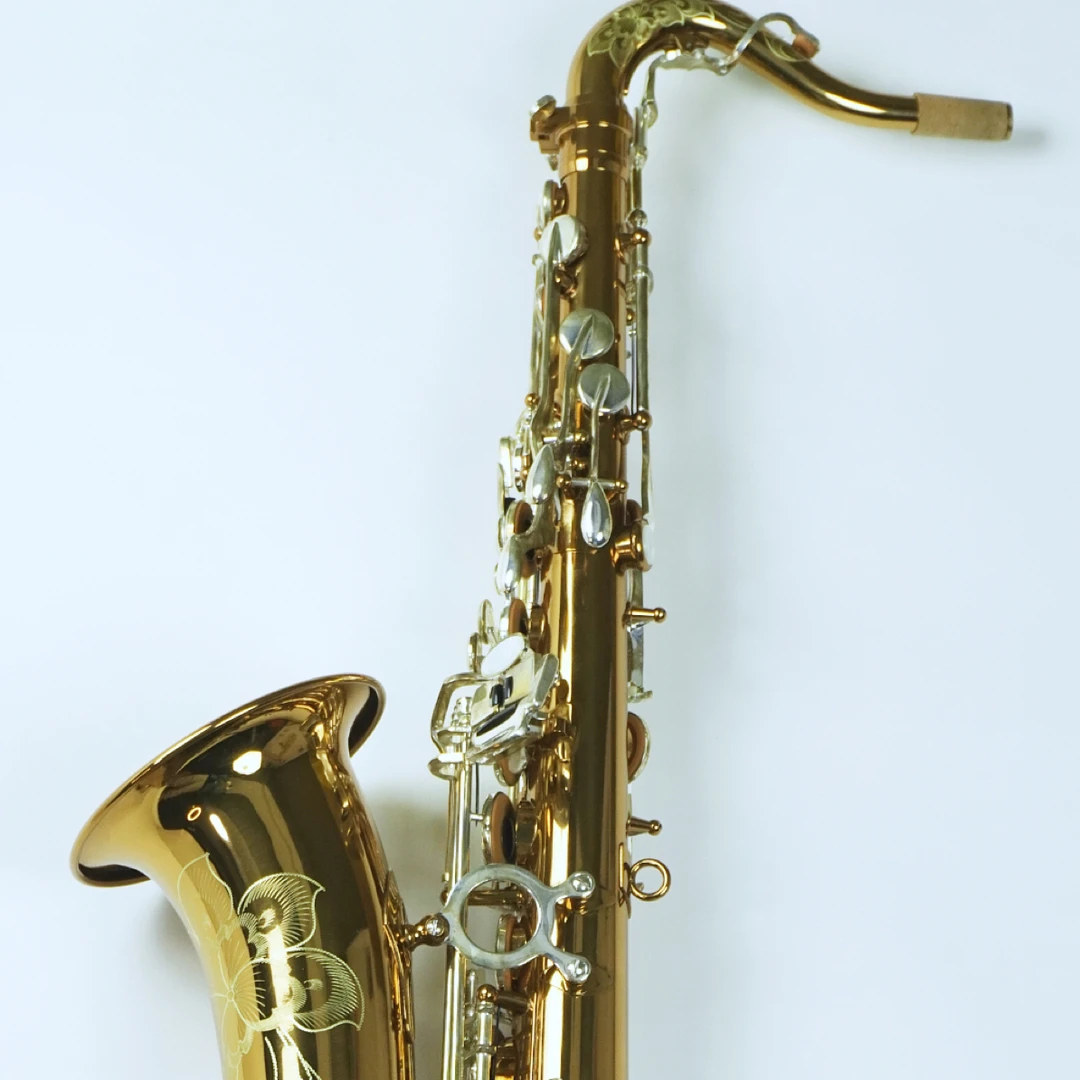 明川乐器 香槟金镀银 降B次中音萨克斯乐器一年质保 性价比高