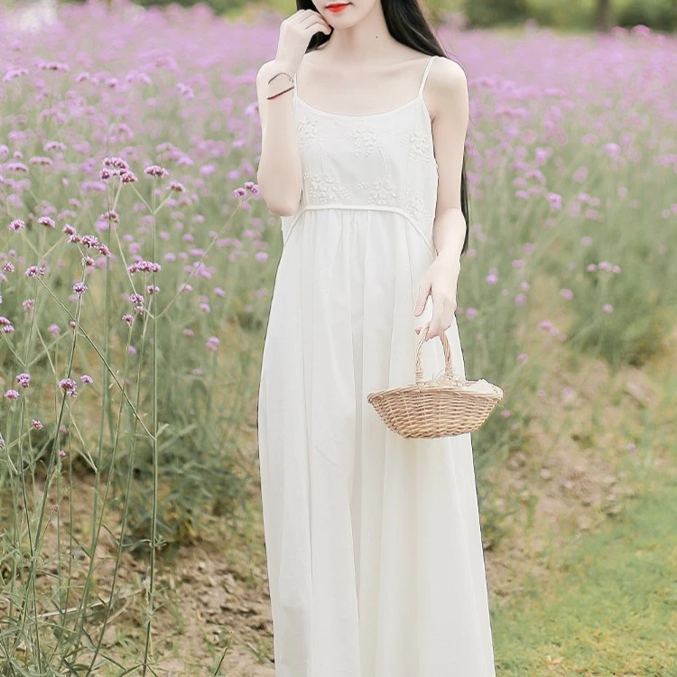 7007《如云》大摆仙女气质百搭吊带连衣裙