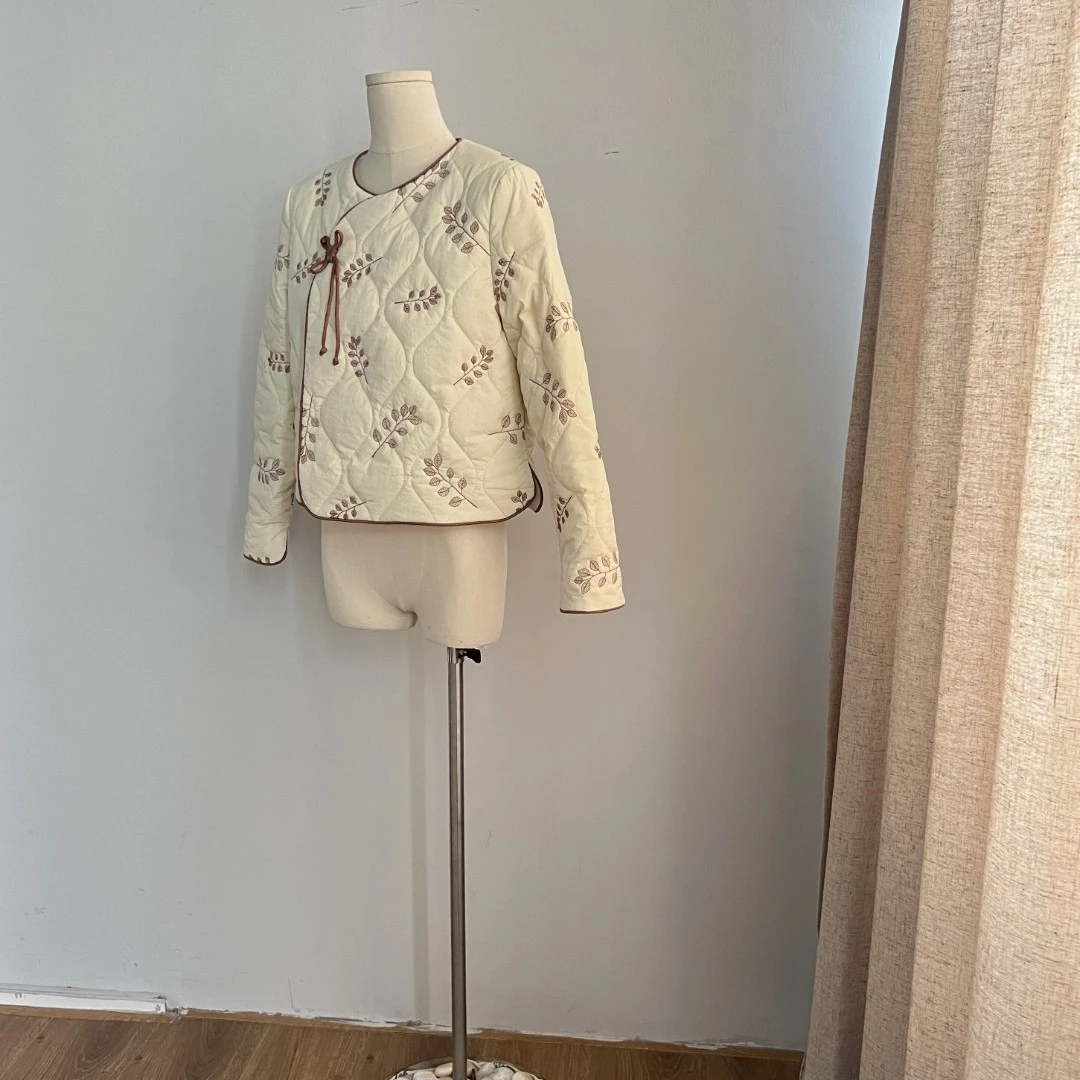 834棉衣《弦音》设计师款刺绣高级感保暖冬季