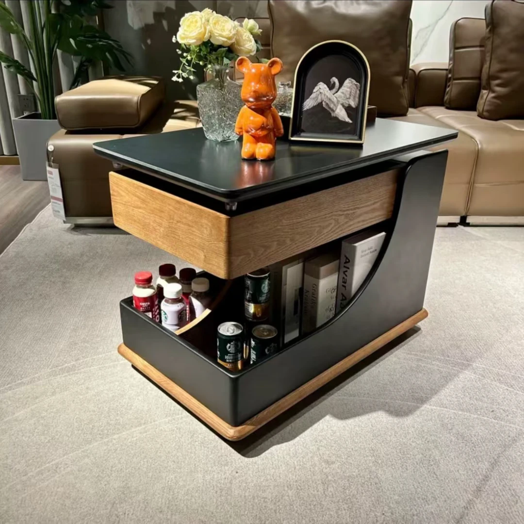 可升降移动茶几小户型客厅家用推车沙发边几带轮茶车边柜阳台茶桌