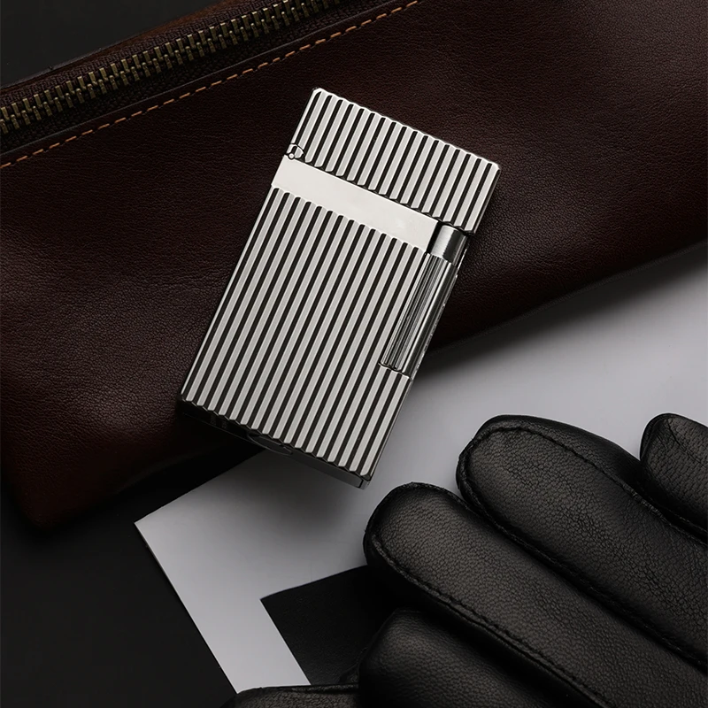 TSHOMX【白金骑士】商务高档侧滑创意铜朗声打火机送男生情人节礼物