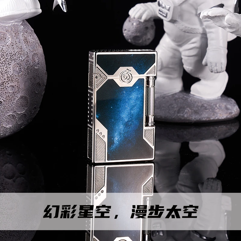 TSHOMX【太空漫步】男士高档双火纯铜朗声打火机送男生生日礼物