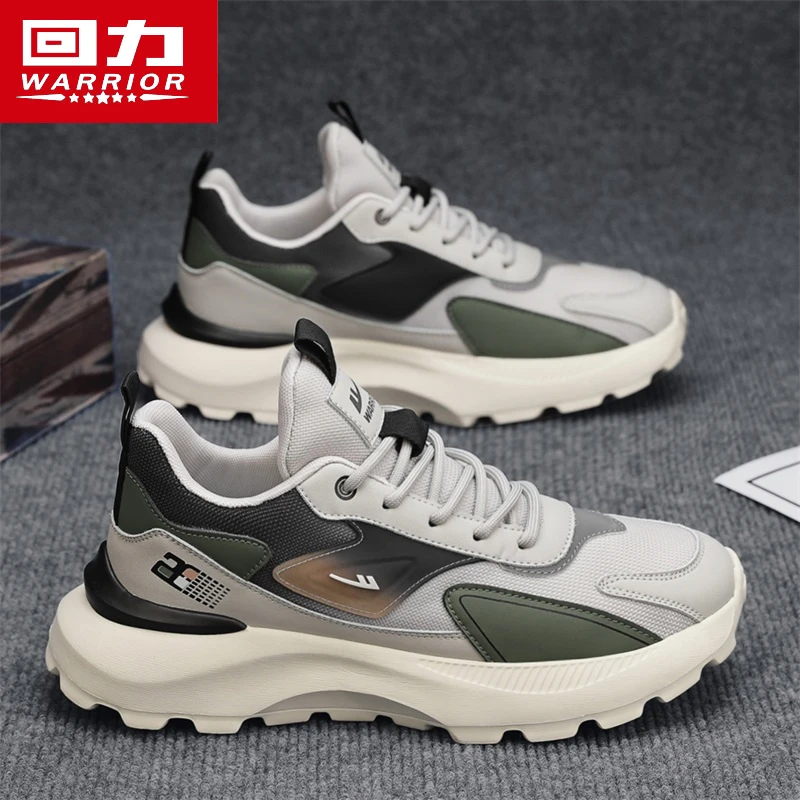 回力休闲老爹鞋2025年夏夏男款透气防滑百搭新款爆款厚底户外鞋子