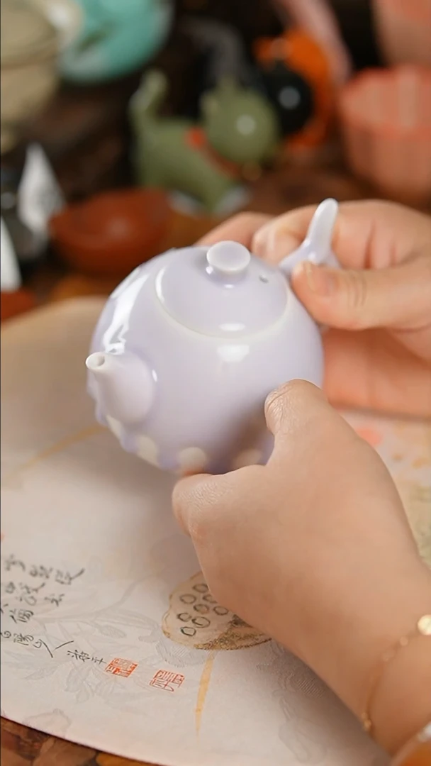 【闪购商品】紫色流釉壶@@nlf0022AAAA