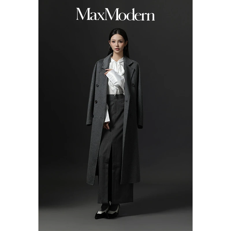 【30%双排扣款】101801休闲双面羊绒秋冬大衣气质时尚款 新款双排扣