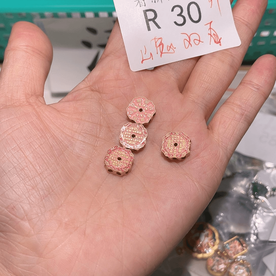 和田玉珠宝半成品未镶嵌R30