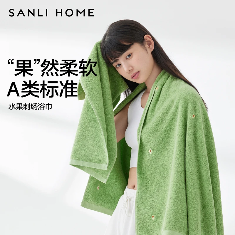 三利浴巾女纯棉吸水高级家用全棉情侣男大人裹毛巾三件套2024新款