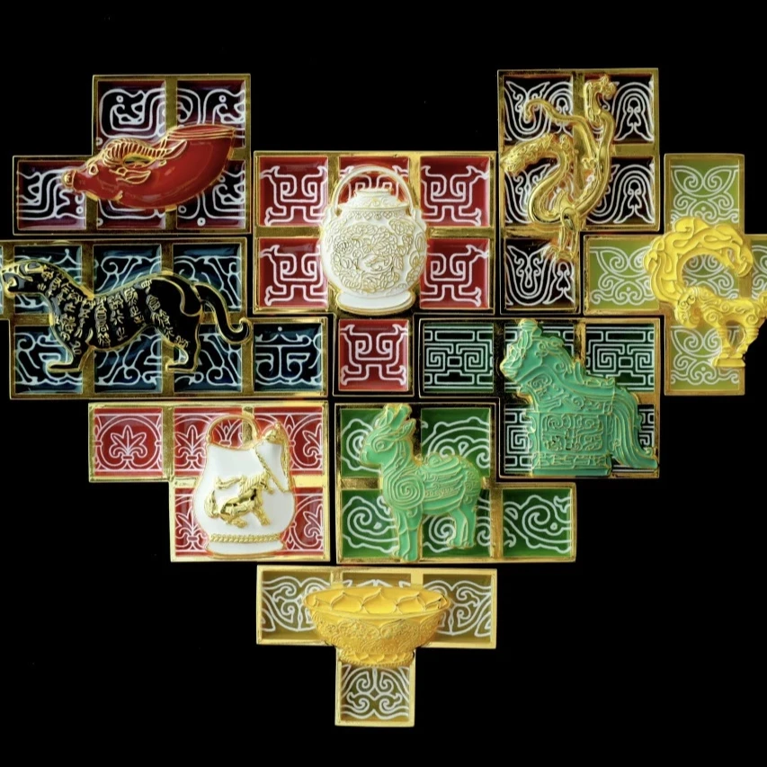 心头宝·拼拼乐创意盲盒冰箱贴 西安城市记忆纪念品