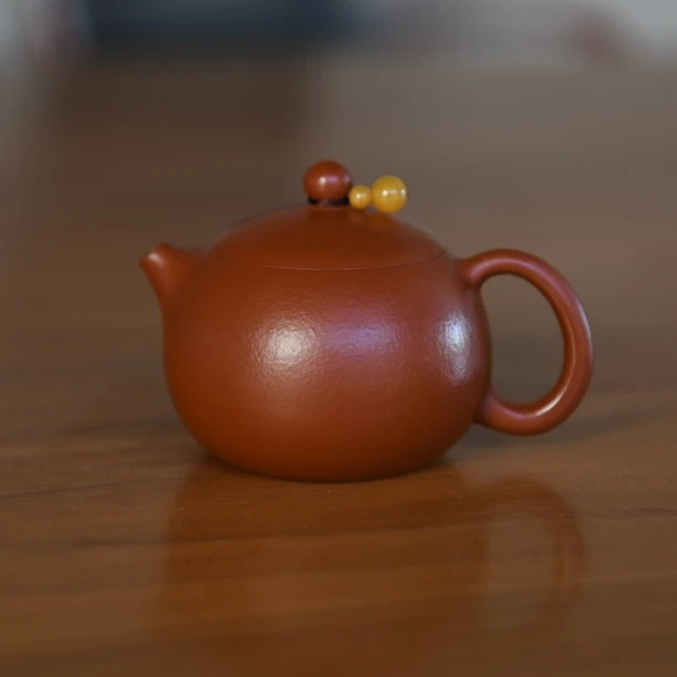 【风禾】宜兴原矿朱泥紫砂西施110CC泡茶壶SDS005