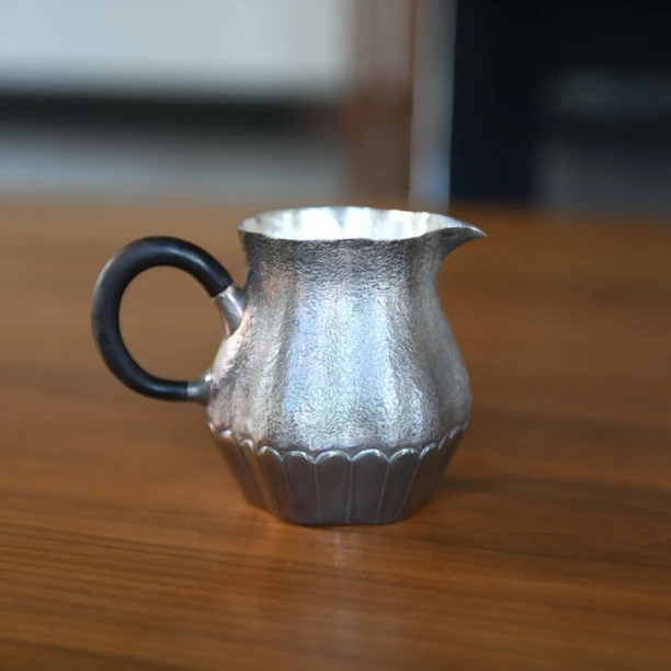 【王朝军】非遗工匠128g大号花瓣公道杯320ml