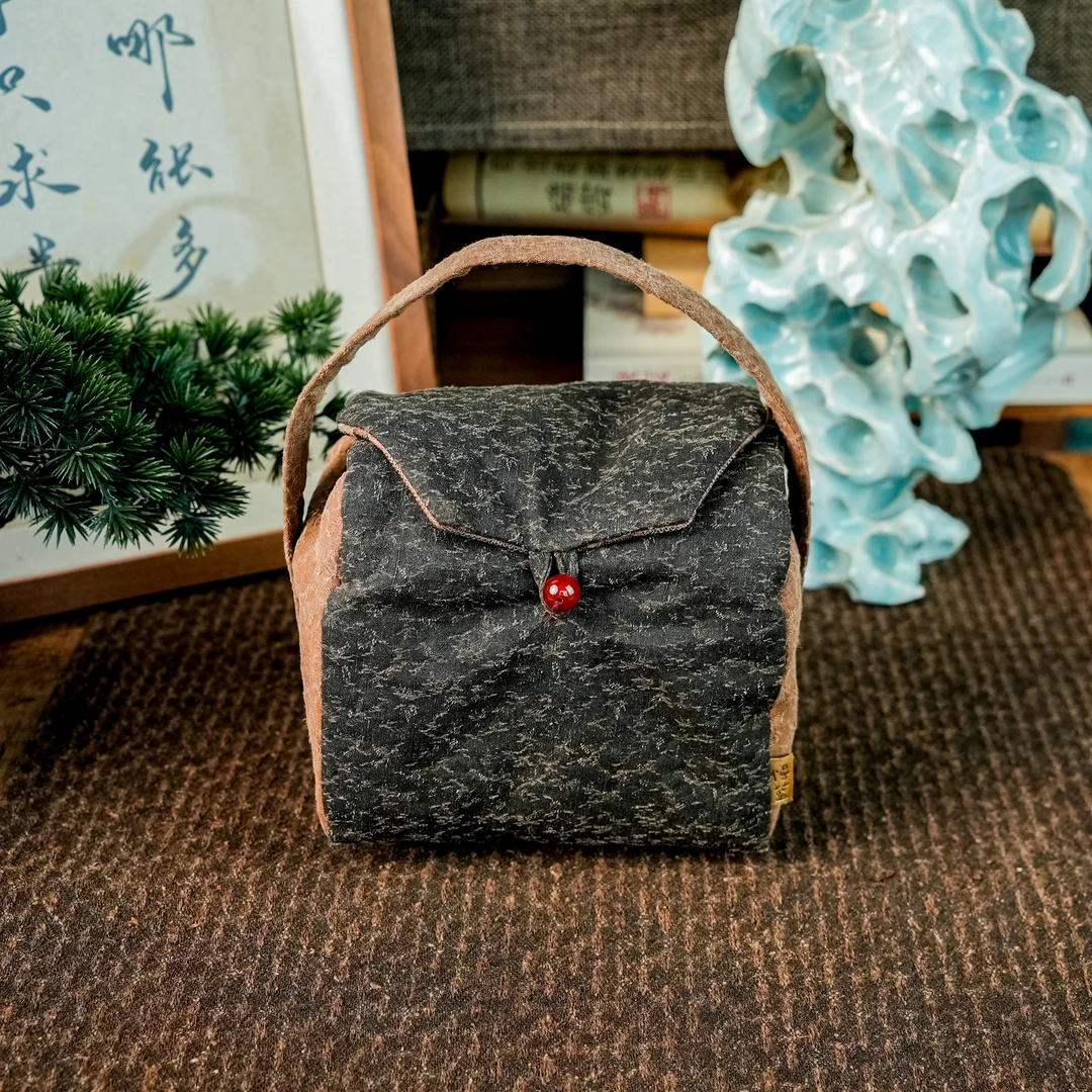 【慢蓝】蔓草纹小号拼接 香云纱一壶两杯  慢蓝S0770 MLS338