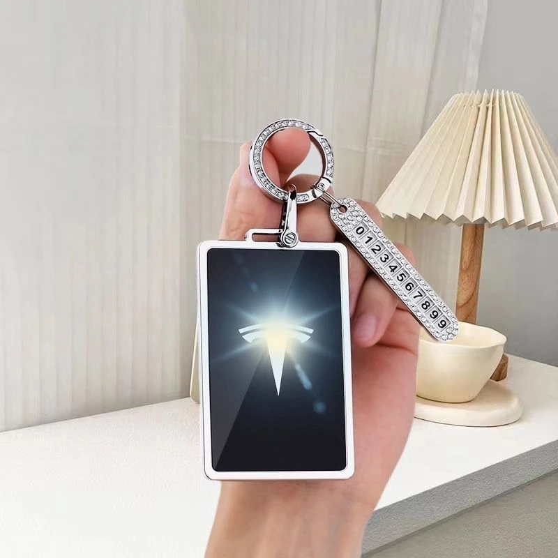 适用于新款Tesla特斯拉钥匙套Model3卡片壳ModelY/ModelS/X包扣女