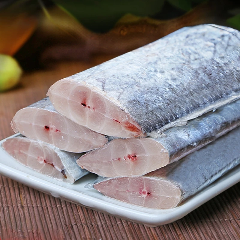 新鲜海捕带鱼段五斤送三斤（去头去尾没有冰）